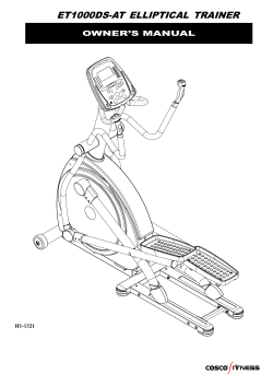 et1000ds-at elliptical trainer