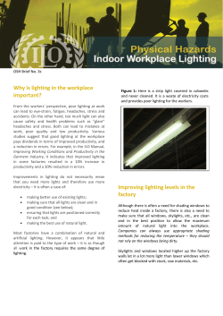 Why is lighting in the workplace important? Improving lighting levels