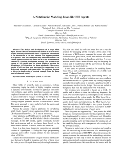 A Notation for Modeling Jason-like BDI Agents - ICAR