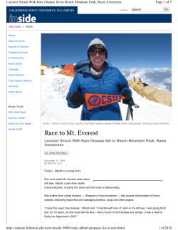 Race to Mt. Everest - Home of College of HHD