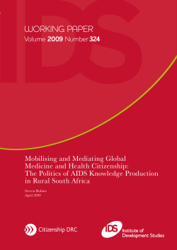 Mobilising and Mediating Global Medicine and Health Citizenship