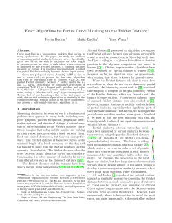Exact Algorithms for Partial Curve Matching via the Frйchet Distance&lowast;
