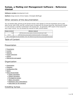 sympa.conf parameters