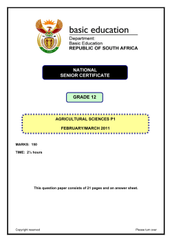 Paper 1 - Department of Basic Education