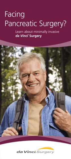Facing Pancreatic Surgery?