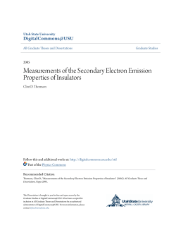 Measurements of the Secondary Electron Emission Properties of