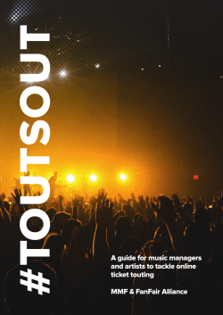 A guide for music managers and artists to tackle online ticket touting