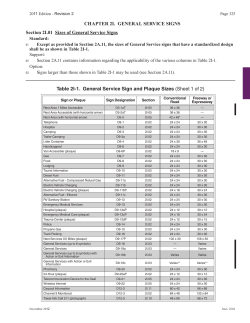 General Service Signs - the Texas Department of Transportation