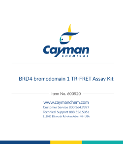 BRD4 bromodomain 1 TR-FRET Assay Kit
