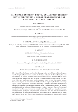 hannibal`s invasion route