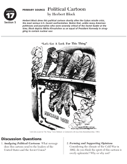 PRIMARY SOURCE Political Cartoon