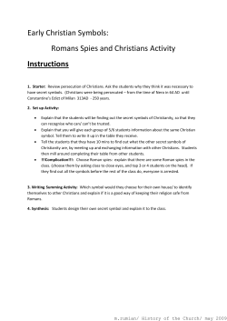 Early Christian Symbols: Romans Spies and