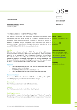 SERVICE HOTLINE REFERENCE NUMBER: 21/2015 25