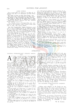 Outings Monthly Review of Amateur Sports and Pastimes