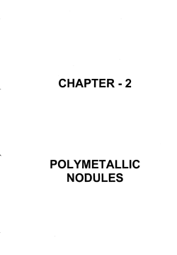 CHAPTER - 2 POLYMETALLIC NODULES