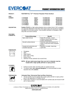 FEATHER FILL G2 Premium Polyester Primer