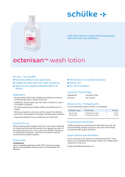 octenisanTM wash lotion