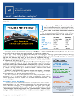 February 2016 Newsletter - Westpac Wealth Partners