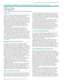 Faulkner University, Thomas Goode Jones School of Law