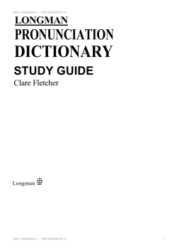 LONGMAN PRONUNCIATION