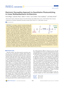 Electronic Decoupling Approach to Quantitative Photoswitching in
