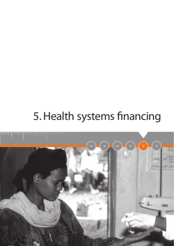 Health systems financing 5.