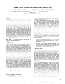 Context Preserving Dynamic Word Cloud Visualization
