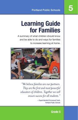 Learning Guide for Families