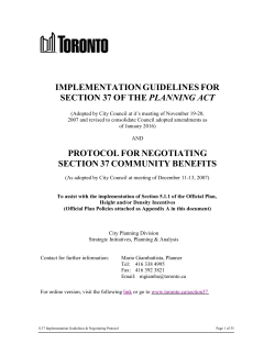 Implementation Guidelines for Section 37 of the