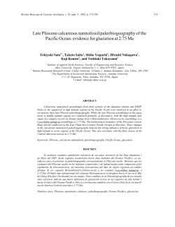 Late Pliocenecalcareous nannofossilpaleobiogeographyof the