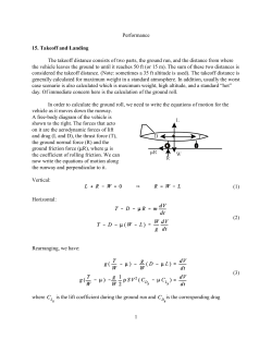 Performance 15. Takeoff and Landing