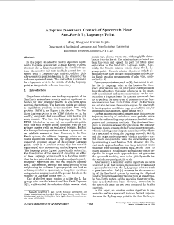 Adaptive nonlinear control of spacecraft near sun