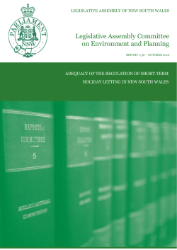 Legislative Assembly Committee on Environment and Planning
