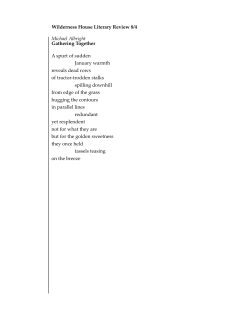 Michael Albright - Wilderness House Literary Review