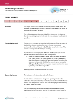 The Priest Prepares for Mass