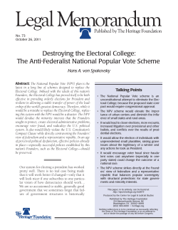 Destroying the Electoral College: