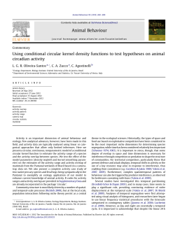 Using conditional circular kernel density functions