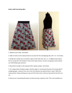 Draft a Half Circle Wrap Skirt