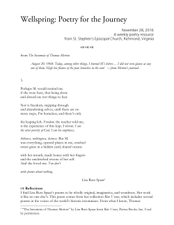 a a a from The Insomnia of Thomas Merton August 20, 1968: Today