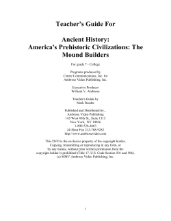 Teacher`s Guide For Ancient History: America`s