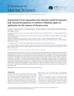 Improvement of an aquaculture site