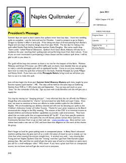 Naples Quiltmaker - Naples Quilters Guild