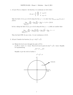 Exam 2 - GMU Math