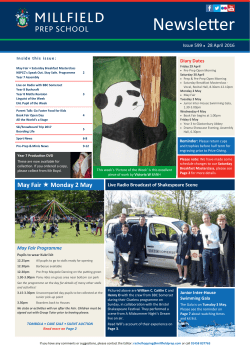 Newsletter - Millfield School