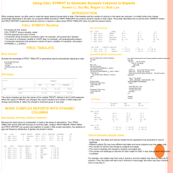 198P-2013: Using CALL SYMPUT to Generate Dynamic Columns in