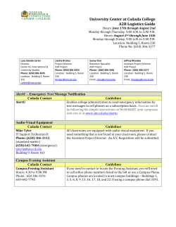 University Center at Ca&ntilde;ada College A2B