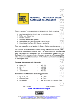 rates and allowances