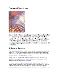 Crowded Spectrum - Forecast International
