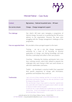 Change management training coaching toolkit