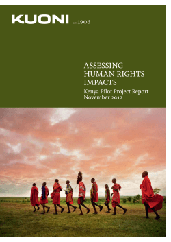 Assessing HumAn RigHts impActs